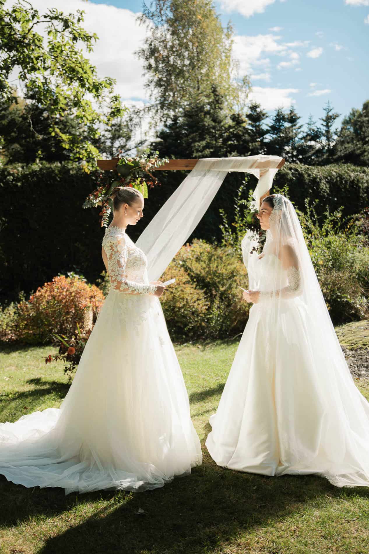 Profesjonell bryllupsfotograf i Oslo fanger kjærligheten mellom brudeparet.