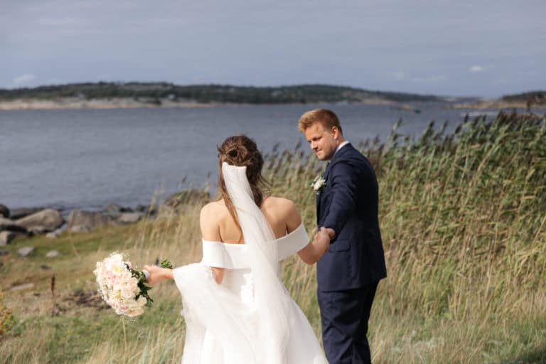 bryllup hvaler vakker brud havet 1